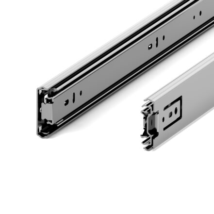 Heavy duty 90kg 52mm full extension ball bearing drawer runner slides pair.