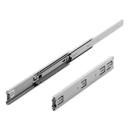 Medium duty 45kg 46mm full extension ball bearing drawer runner slides pair.